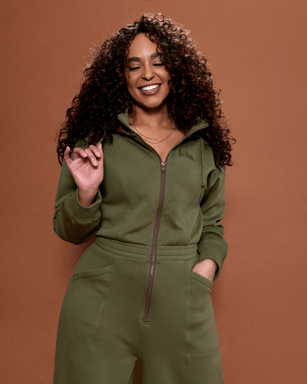 Green Satin Ancient Jumpsuit