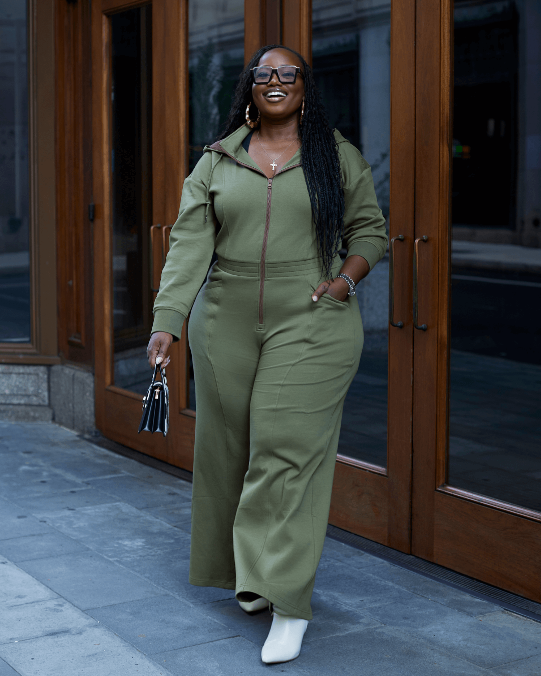Green Satin Ancient Jumpsuit