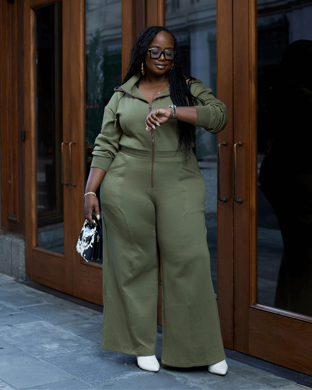 Green Satin Ancient Jumpsuit