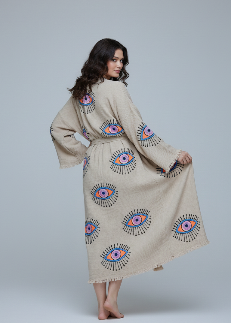 All Eyes On Me Kimono Natural