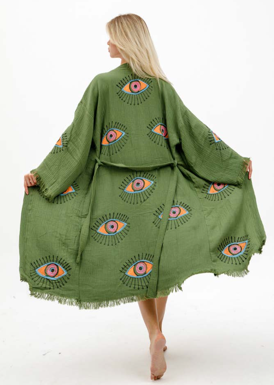 All Eyes On Me Kimono Natural