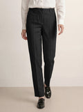 Linen Tailored Straight Full Length Pants LANDON
